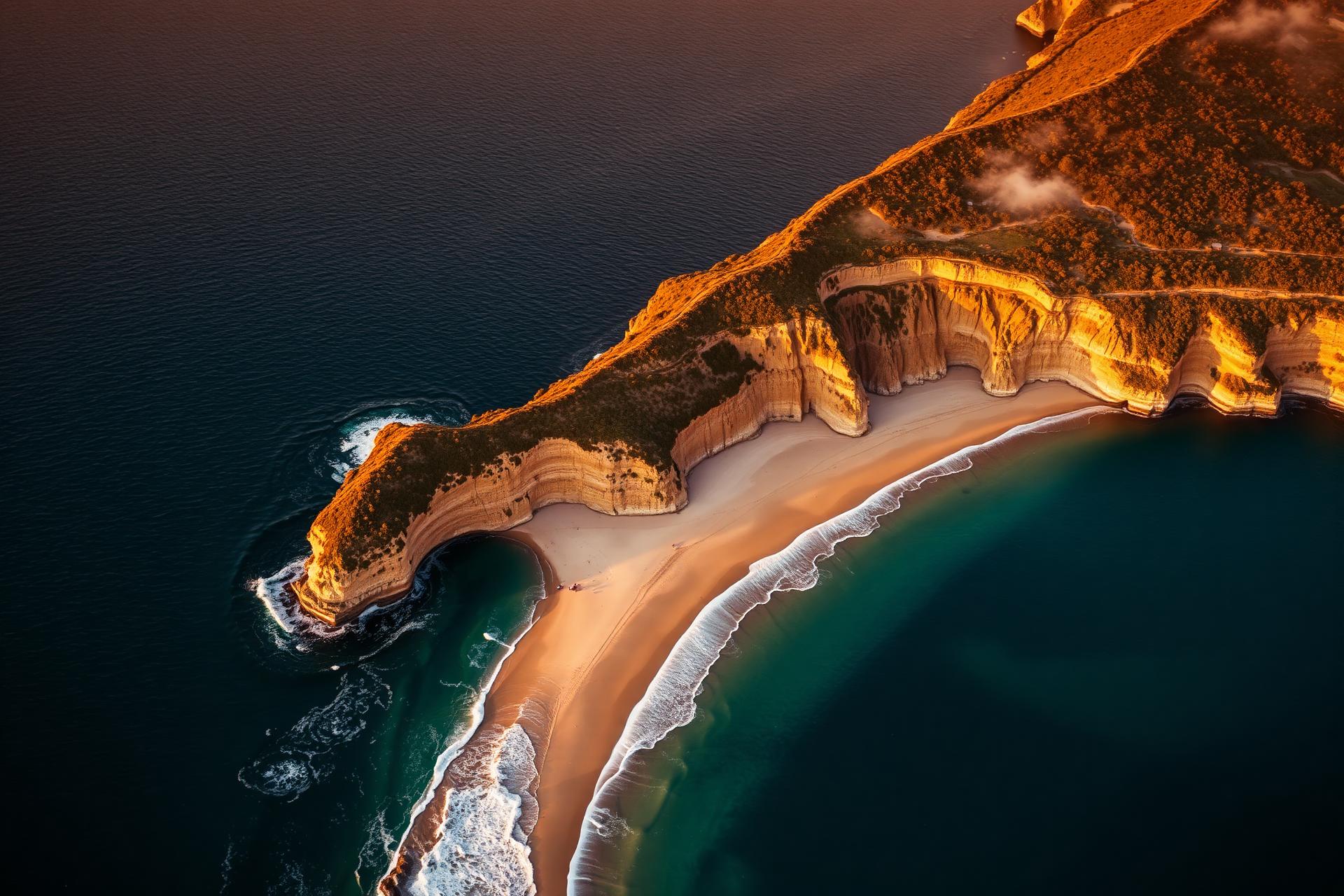 Regional Australian coastline at golden hour